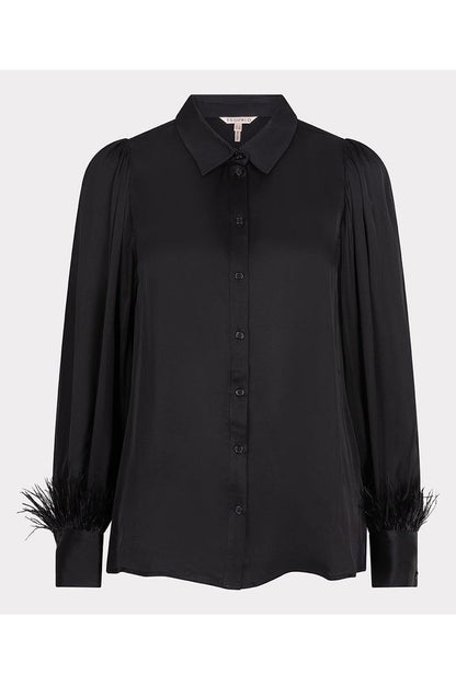 AW24 Esqualo Basic Satin Feathers Blouse