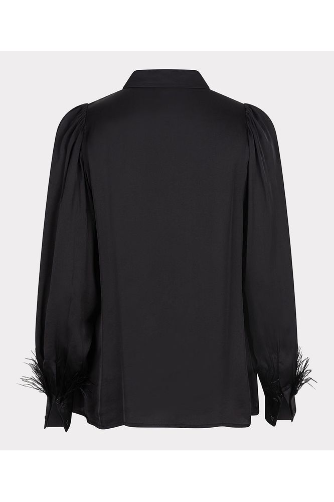 AW24 Esqualo Basic Satin Feathers Blouse