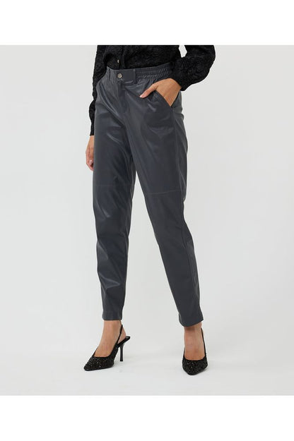 AW24 Esqualo Leather Jogger Trouser