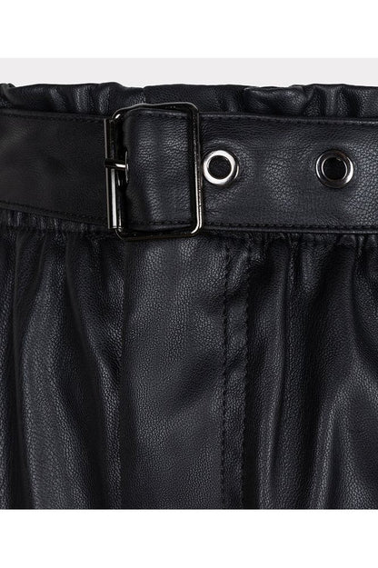 AW24 Esqualo Vegan Leather Shorts