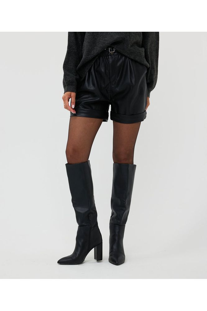 AW24 Esqualo Vegan Leather Shorts