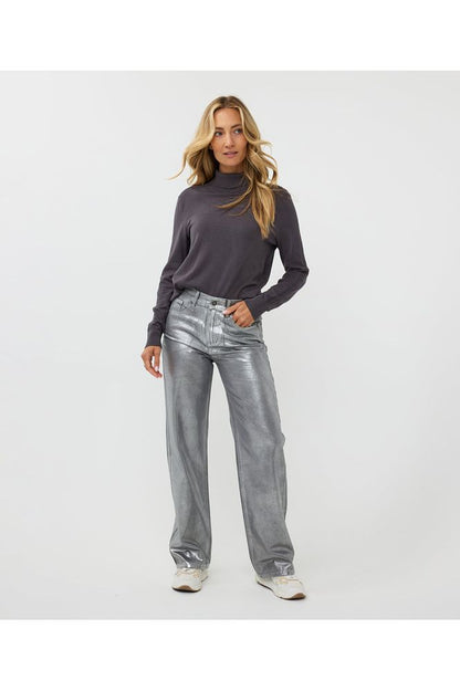 AW24 Esqualo Jeans Metallic Trouser