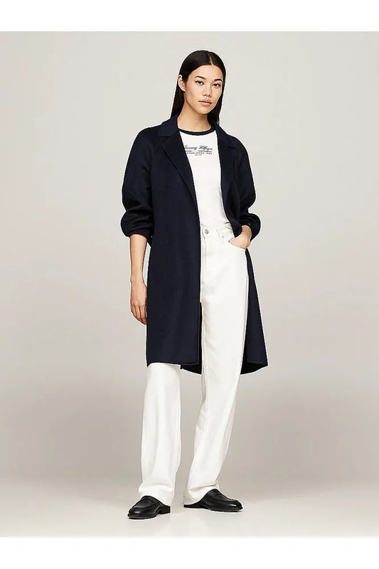 AW24 TH Reg DF Wool Belted Coat