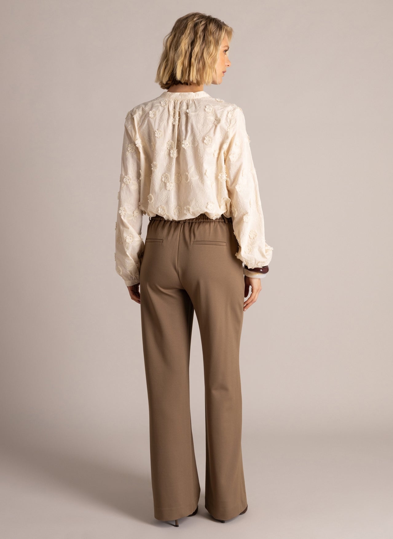 Yest Silja Trousers Grey Olive