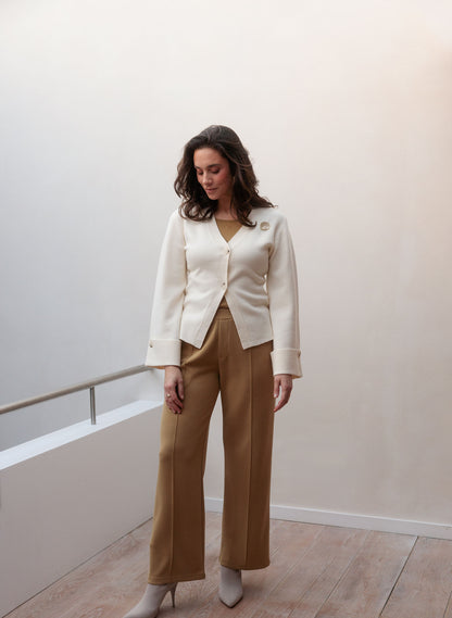 Yest Silja Trousers Grey Olive