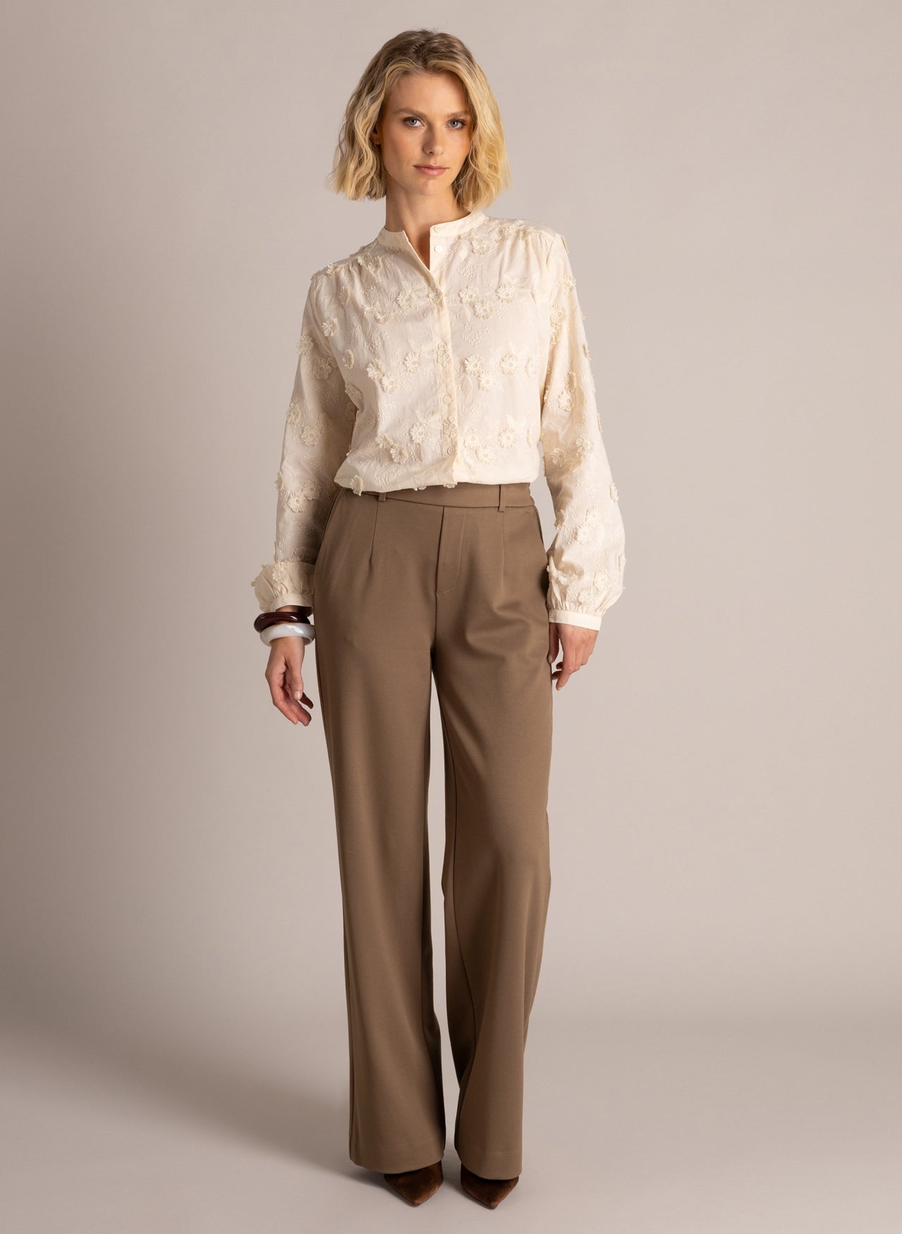 Yest Silja Trousers Grey Olive