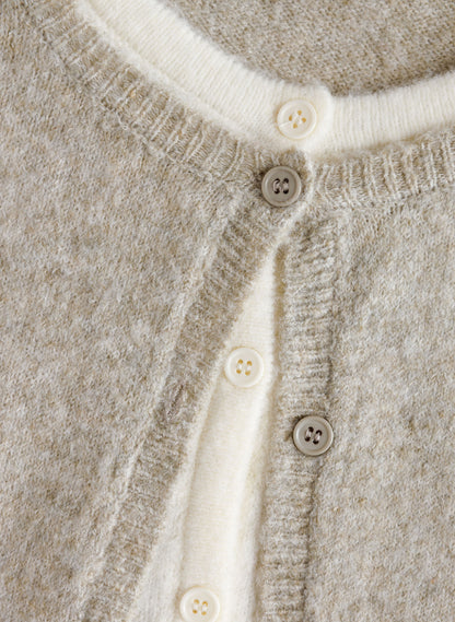 Yest Brandi Essential Jacket Grey Olive / Beige Cream