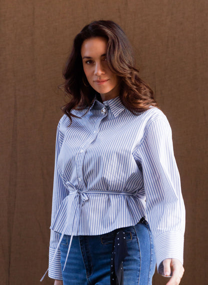 Yest Sona Shirt Morning Blue / Off White