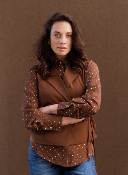 Yest Stine Jacket Mocca Brown / Melange