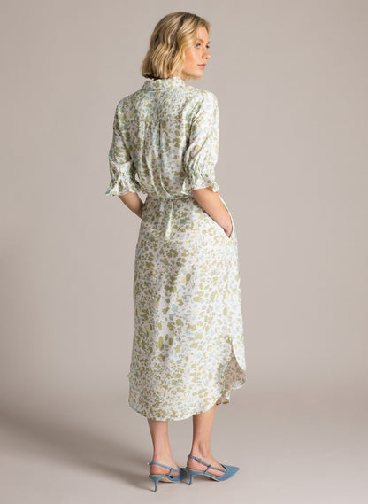 YEST Karla Dress Pastel Green/Multi 0006174