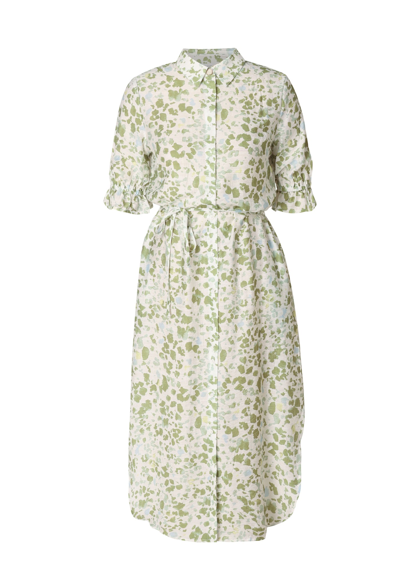 YEST Karla Dress Pastel Green/Multi 0006174
