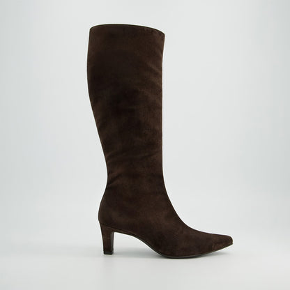 Paul Green Soft Suede Knee High Boots Mocca