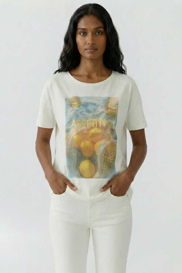 Oui Cloud Dancer T-shirt 97201