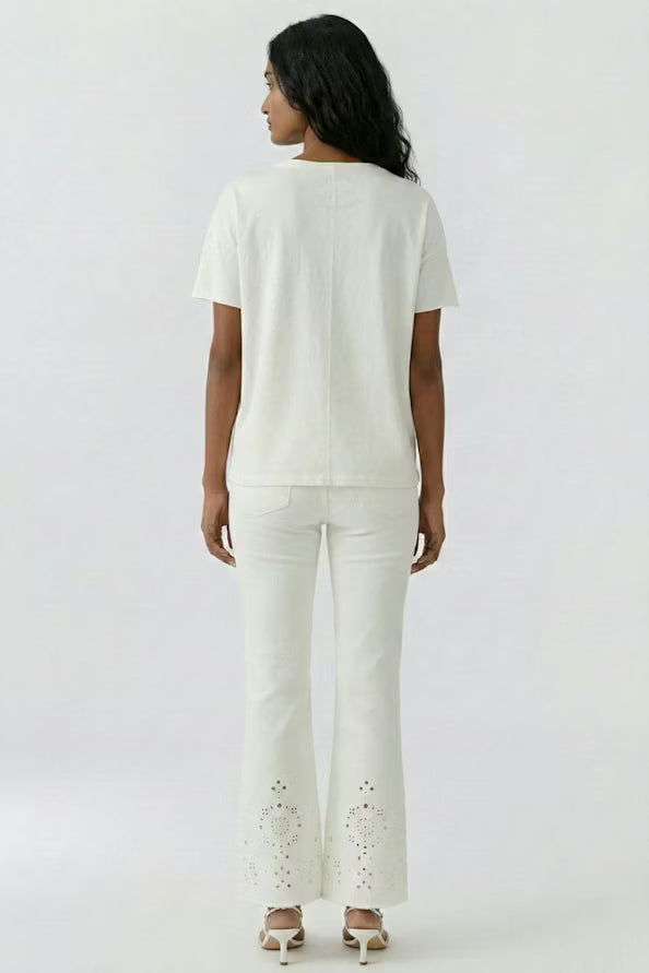 Oui Cloud Dancer T-shirt 97201