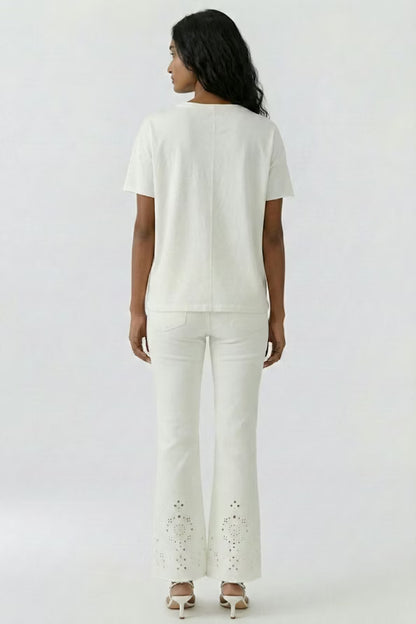 Oui Cloud Dancer T-shirt 97201