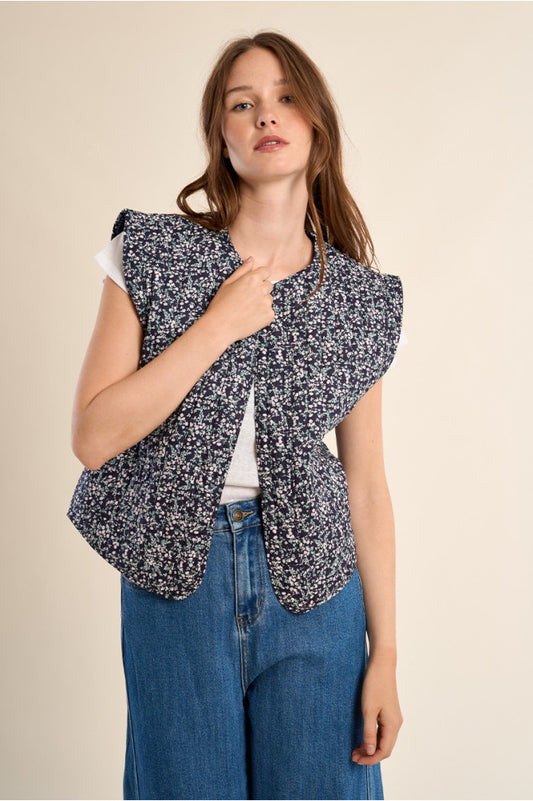 Molly Bracken Quilted Sleeveless Jacket