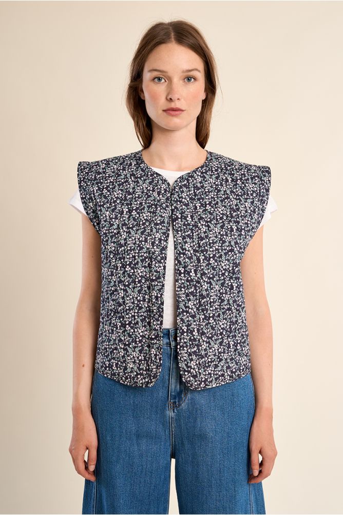 Molly Bracken Quilted Sleeveless Jacket