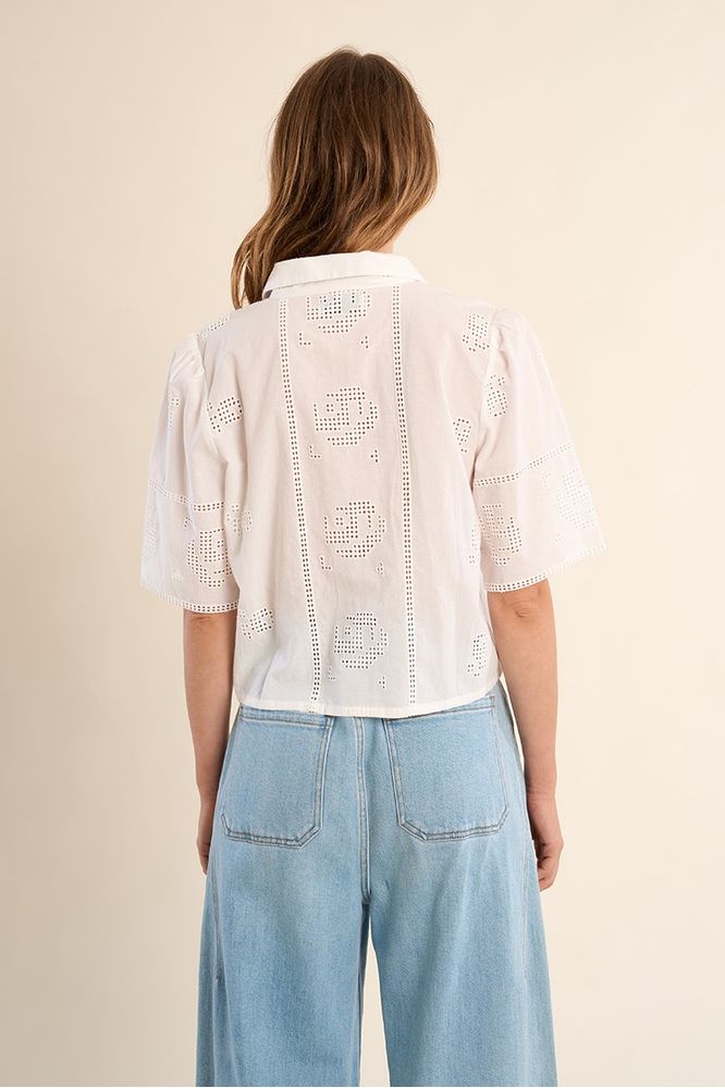 Molly Bracken Cotton Shirt Off White