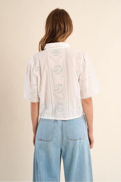 Molly Bracken Cotton Shirt Off White