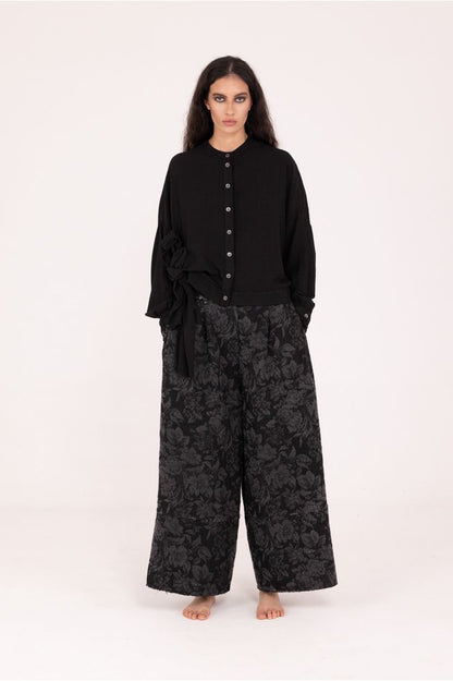 Sanctamuerte Short Over Shirt S184 Black