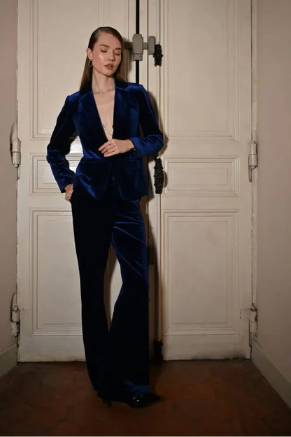 Molly Bracken Flared Velvet Pant