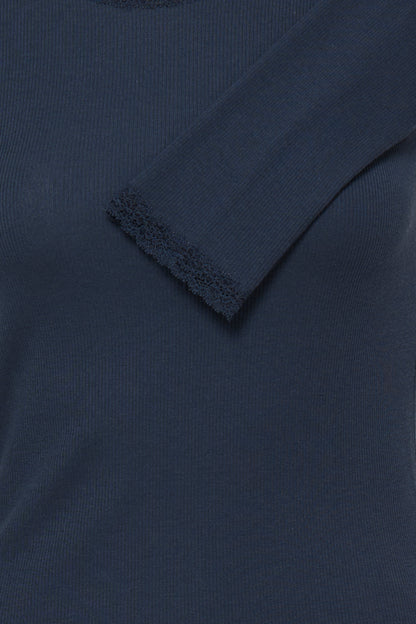 Fransa Hizamond Top Dark Peacoat