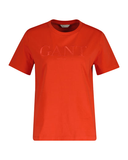 Gant Tonal Graphic T-Shirt Perfect Red