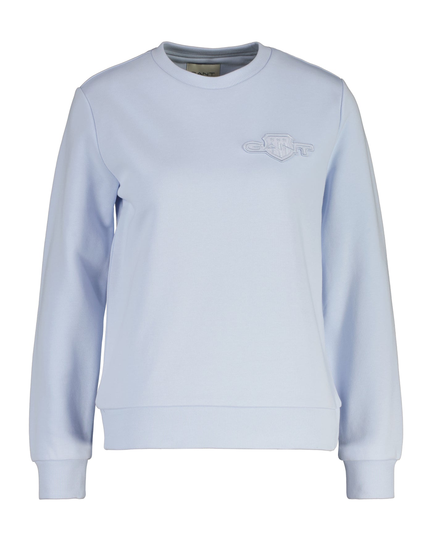 Gant Tonal Shield Sweatshirt Light Blue