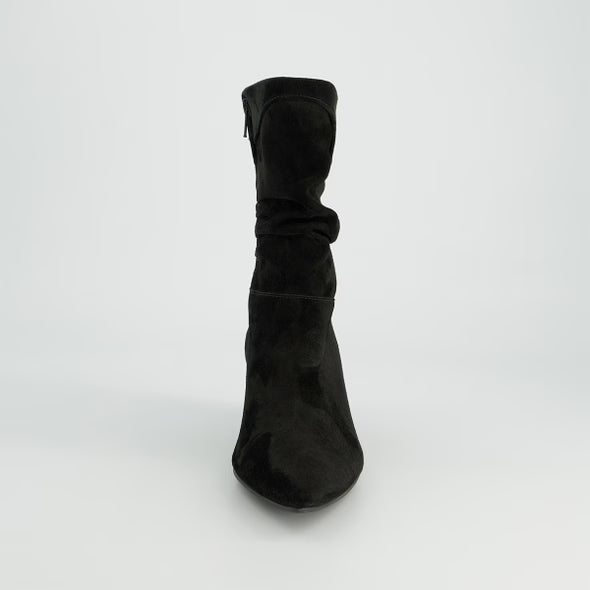 Paul Green Soft Suede Boots-Black