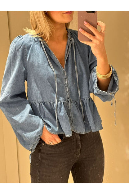 TSC Piko Denim Blouse