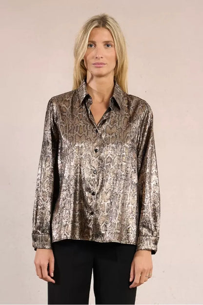Molly Bracken Animal Print Shirt