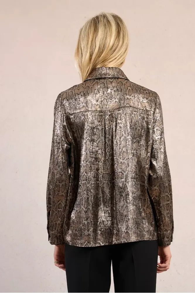 Molly Bracken Animal Print Shirt