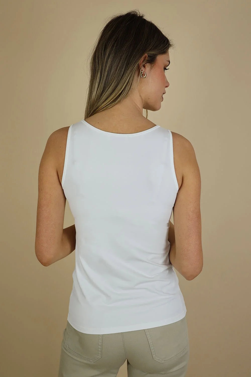 No2Moro Iris Glide Tank T-shirt White