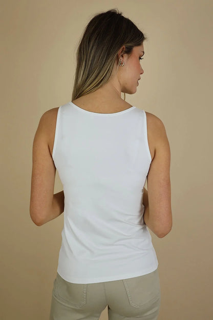 No2Moro Iris Glide Tank T-shirt White
