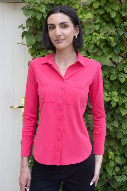 No2moro Izzy Cotton Shirt Petal Pink