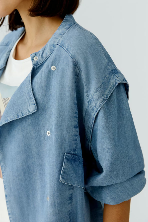 Oui Relaxed Denim Jacket 96603