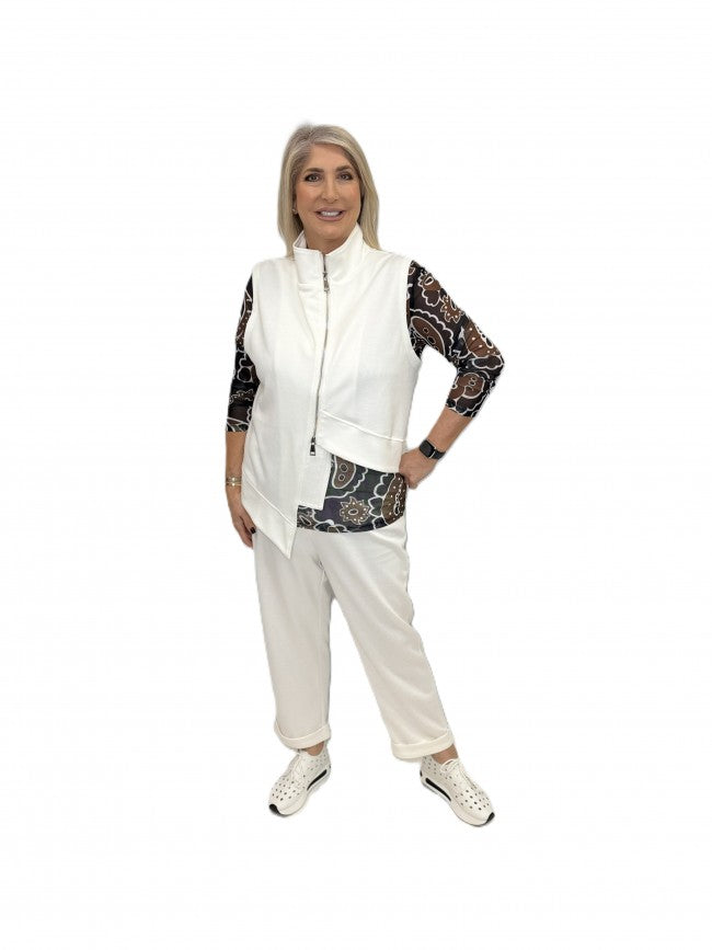 Malissa J Asymmetrical Jacket White