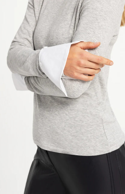 YAYA Jersey Top - Odyssey Gray Melange