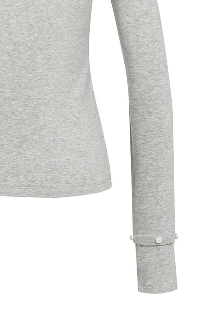 YAYA Jersey Top - Odyssey Gray Melange