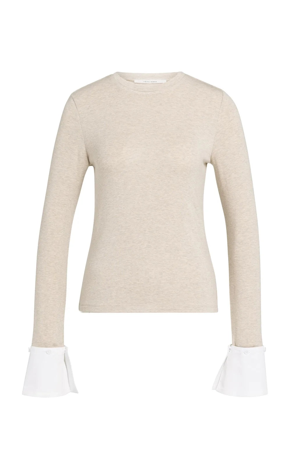YAYA Jersey Top - Pure Cashmere Grey Melange