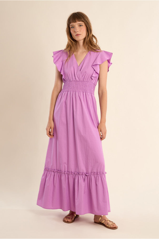 Molly Bracken Long Volume Dress Lilac