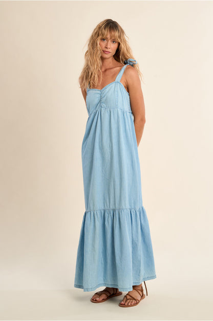 Molly Bracken Long Sweetheart Dress Blue