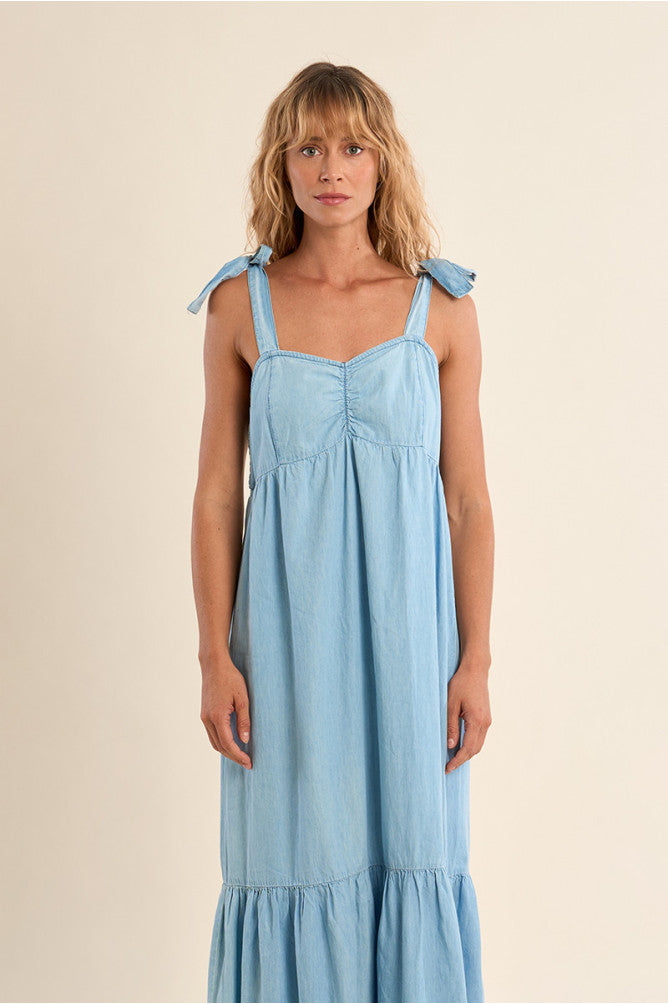Molly Bracken Long Sweetheart Dress Blue