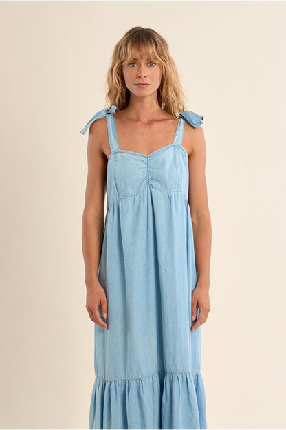 Molly Bracken Long Sweetheart Dress Blue