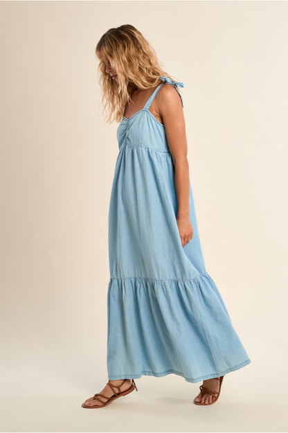 Molly Bracken Long Sweetheart Dress Blue
