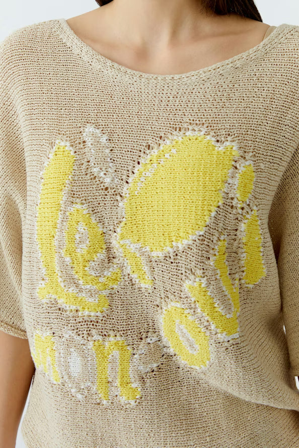 Oui Lemon Pullover 97433