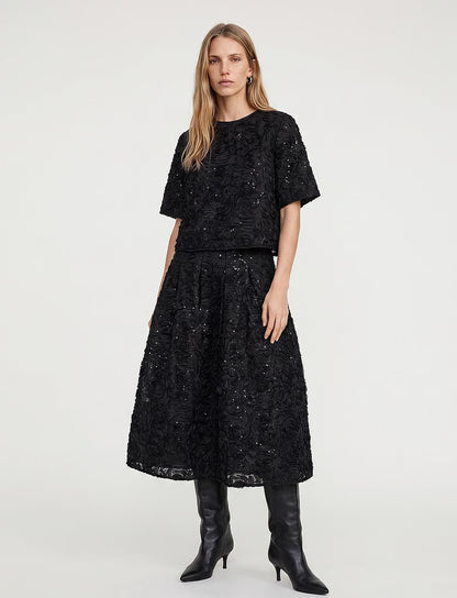 Mos Mosh Reya Sequins Back Top Blouses/Tops Black