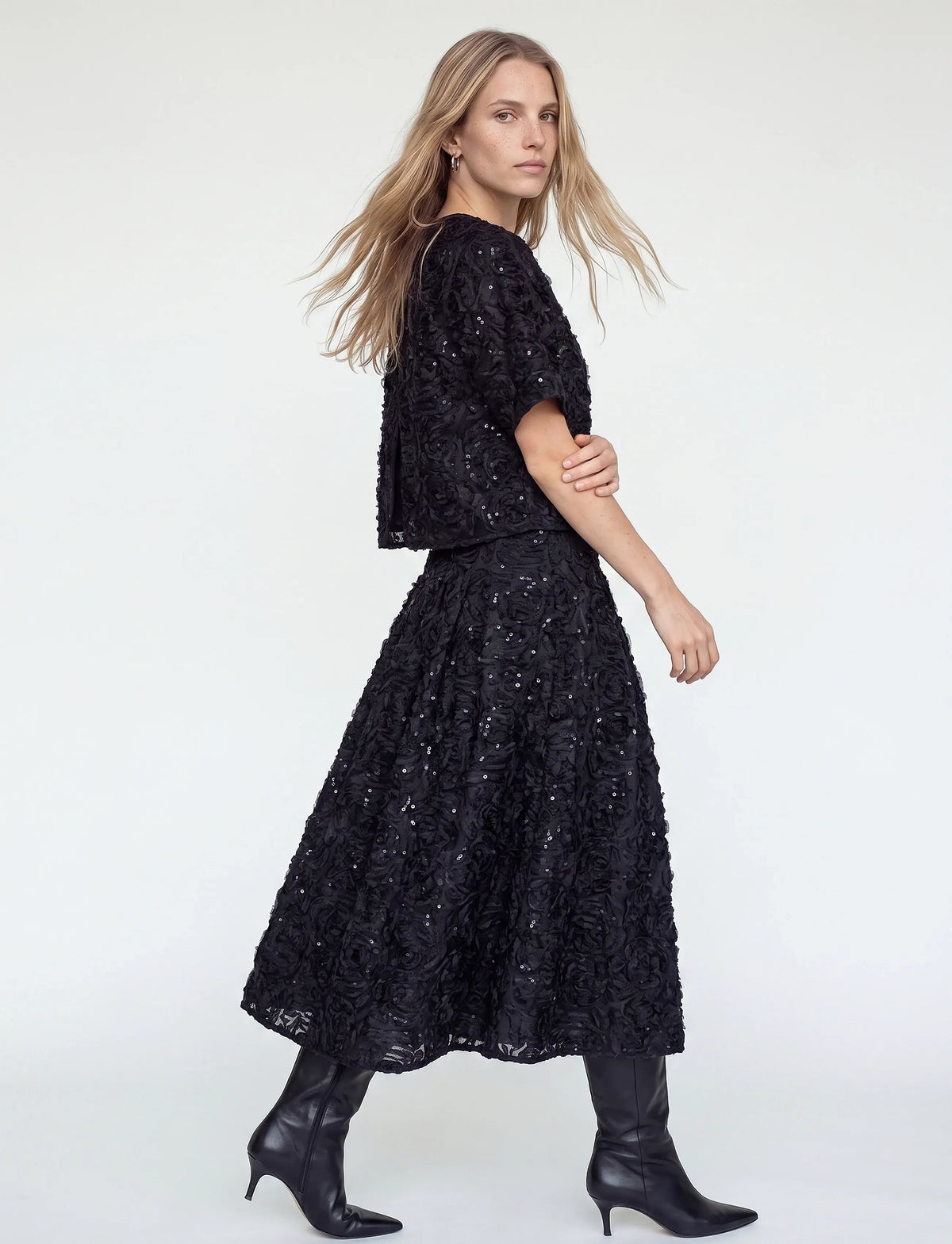 Mos Mosh Reya Sequins Back Top Blouses/Tops Black