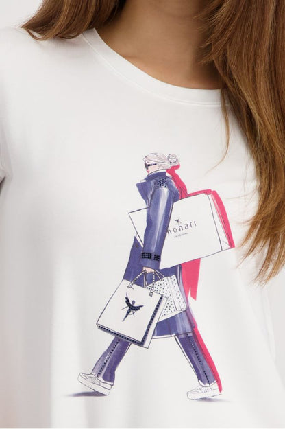 Monari T-Shirt Off-White 410082