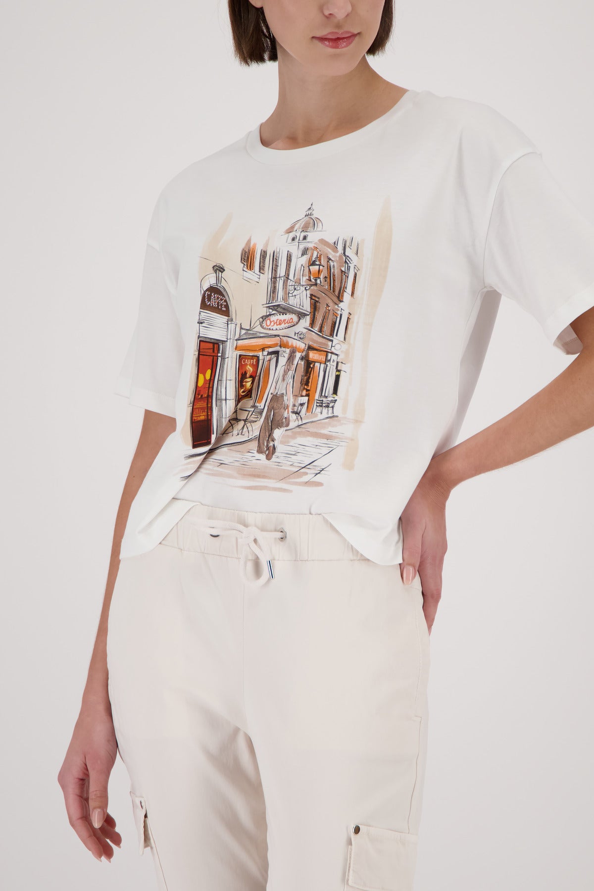 Monari T-Shirt Off-White 410087